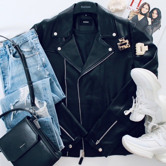 RUDSAK Jackets & Blazers - RUDSAK Leather Motto Biker Jacket